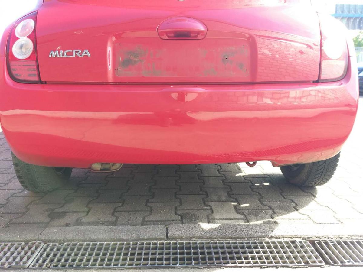 Nissan Micra K12 original Stoßstange Sossfänger hinten Z10 Rot Bj.2004